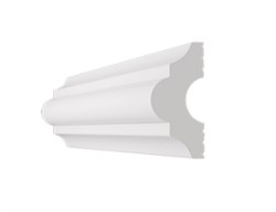 Плинтус потолочный Экструзия KINDECOR I-40, 40x18ммx2м, пенополистирол, белый 7821