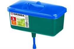 Рукомойник GRINDA, 3л, навесной, пластиковый, зеленый/синий 8817