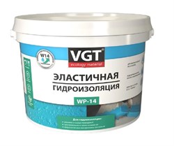 Гидроизоляция акриловая VGT WP-14, эластичная, 3кг 92980