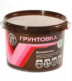 Грунтовка VGT ВД-АК-0301 Бетонконтакт, акриловая, 8кг, белая 92952