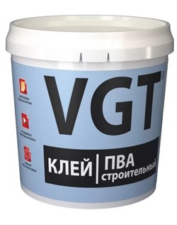 Клей ПВА VGT, 1кг, строительный, белый 92955