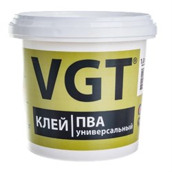 Клей ПВА VGT, 1кг, универсальный, белый 92958