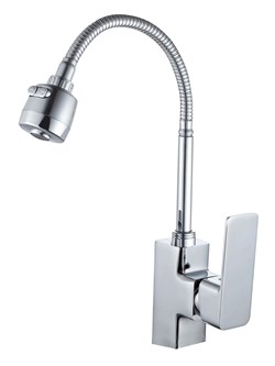 Смеситель для кухни AMMORE A5001-T, с гибким изливом, однорычажный, хром, ЦАМ 89466