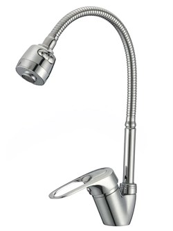 Смеситель для кухни D-LIN D150628-T, однорычажный, хром, ЦАМ 89505