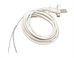 Шнур сетевой UNIVersal 9632166, ПВС-ВП 2х0.75мм, 220В, 2.2м, белый 13689
