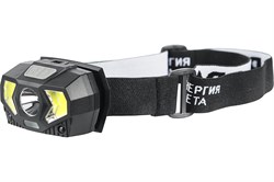 Фонарь налобный ЭРА GB-608, 3 батарейки ААА, 1 SMD светодиод+COB-матрица, 7 режимов 88500