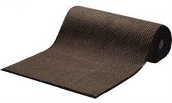 Коврик-дорожка влаговпитывающая Floor mat, 1.2м, ПВХ, коричневый, рулон 15м, на метраж - фото 14381