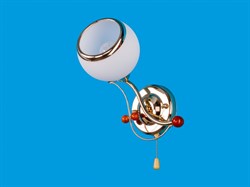 Светильник настенный 0604/1wFGD WT, высота 250мм, 40W, золото, белый матовый 42826