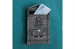 Ящик почтовый Аллюр №4010В, 405x255мм, старое серебро, с замком - фото 16865