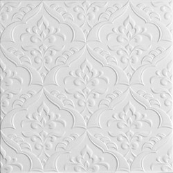 Плитка  потолочная экструзионная Лагом декор Формат 5202, 50x50см, пенополистирол, белая, упаковка 8шт. (2м2) - фото 17037