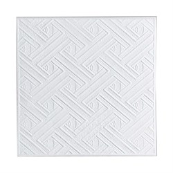 Плитка  потолочная прессованная Лагом 702, 50x50cм, белая, упаковка 8шт. (2м2) - фото 17041