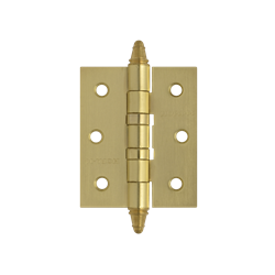 Петля универсальная AL- 2 с колпачком золото ( 50*35*1.5мм) - фото 20155
