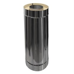 Сэндвич - труба оцинкованная + нержавеющая сталь (0.5мм) длина 0.5м диаметр 200*130 - фото 20554