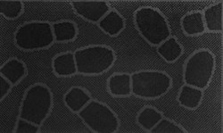 Коврик придверный RPMS Индия, 40x60см, черный, резиновый - фото 21434