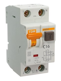 АВДТ 63 С10 30мА - Автоматический Выключатель Дифференциального тока ТДМ - фото 22493