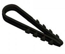 Дюбель-хомут для круглый кабеля 5-10мм нейлон Черный, ТДМ ДХК-10 - фото 23288