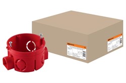 Коробка установочная (подрозетник) для сплошных стен TDM SQ1402-1126, 68х45мм, оранжевая - фото 23395