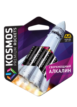 Батарейка Космос premium ROCKETC LR 6  ВР-4 (блистер 4шт) - фото 23737