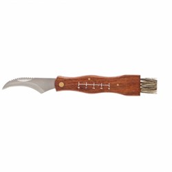 Нож грибника «PALISAD» деревянная ручка большой - фото 27205
