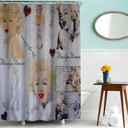 Шторка для ванной комнаты тканевая Монро2 MZ-57, 180x180см, водонепроницаемая 52186