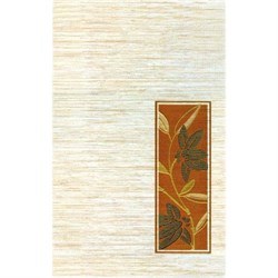 Плитка настенная керамическая декоративная облицовочная Декор Гардения 1 341661, 25x40см, матовая, бежевая с золотом - фото 30659