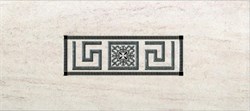 Плитка настенная керамическая декоративная облицовочная Декор Шампань 2/Champan 2 334861, 20x45см, матовая, бежевая с орнаментом - фото 31022