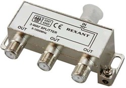 Разветвитель-сплиттер Rexant  05-6002 на 3TV, 5-1000MHz, для эфирного телевидения - фото 34969