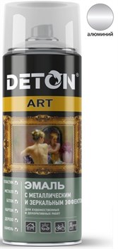 Краска-эмаль Аэрозоль DETON-ART, спрей 520мл, алюминий - фото 35131