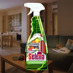 Средство моющее для холодильников антибактериальное Selena с распылителем, 500мл - фото 35281