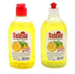 Средство для мытья посуды SELENA, 500мл, аромат лимон, жидкое - фото 35376