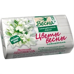 Мыло туалетное Весна, Цветы весны, твердое, 90г 24030