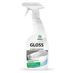 Средство чистящее для ванной комнаты GLOSS GRASS, кислотное, спрей, 0.6л - фото 35664