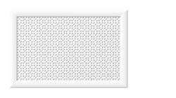 Решетка (экран) радиаторная ХДФ, 600x900мм, Сусанна, врезная, белый - фото 37829