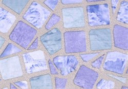 Пленка самоклеящаяся D&B 8062, 450ммх8м, мозаика голубая, на метраж - фото 39153