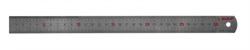 Линейка ЗУБР, 30см, двухсторонняя, гравированная шкала, нержавеющая сталь - фото 39226
