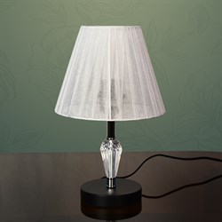 Настольная лампа 2046+141, 60W, E27, высота 350мм, черный/белый - фото 39930