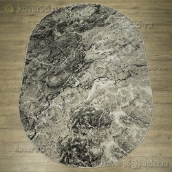 Ковер Фиеста 36125-36926 200х300см, овальный, серый с рисунком 60356