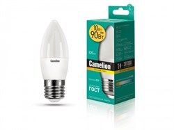 Лампа светодиодная Camelion LED10-C35/830/E27, 10Вт, 170-265В, Е27 - фото 41218