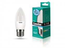 Лампа светодиодная Camelion LED8-C35/845/E27, 8Вт, 170-265В, E27 - фото 41240