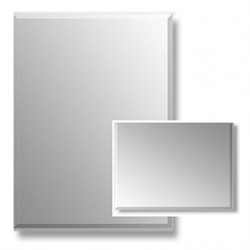Зеркало прямоугольное САНАКС 40303, 600х800мм/800х600мм (горизонтальное+вертикальное), с фацетом - фото 41334