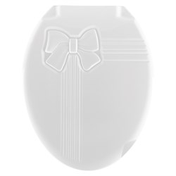 Сиденье для унитаза  Dogus Бантик, белое 17570