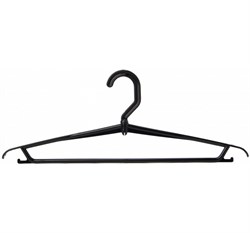 Вешалка-плечики для одежды М2207, вращающаяся, размер 46-48, пластик, черная - фото 42552