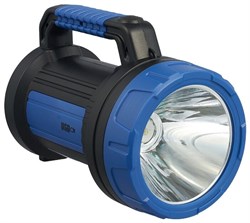 Фонарь-прожектор КОСМОС Рremium KOSACCU9107WUSB LED, аккумуляторный 4В 6Ah, 1 светодиод 7Вт, 1 светодиод 10Вт боковой светильник, 420Лм, с зарядным устройством,синий - фото 43550