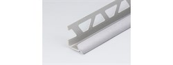 Профиль угловой внутренний (раскладка) для керамической плитки, 7ммx2.5м, ПВХ, белая - фото 47161