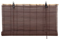Штора рулонная бамбуковая Bamboo, 60x160см, 012 шоколад - фото 48538