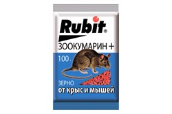Средство для борьбы с крысами и мышами Rubit Зоокумарин, зерно, 100г - фото 48969