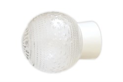 Светильник накладной НББ 64-60-080 Цветочек, диаметр 150мм, прямое основание, прозрачный, белый - фото 51379