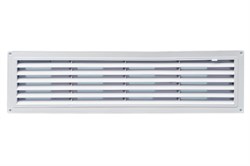 Решетка вентиляционная радиаторная EVENT Э4613Р, 460х123мм, с регулировкой живого сечения, переточная, пластиковая, белая - фото 52140