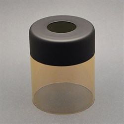 Плафон Росток QX-12, 100x120мм, E27, коричневый, тонированный - фото 52645