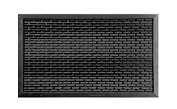 Коврик придверный АМ Скрепер Scraper mats, 45х75см, черный, резиновый - фото 54712